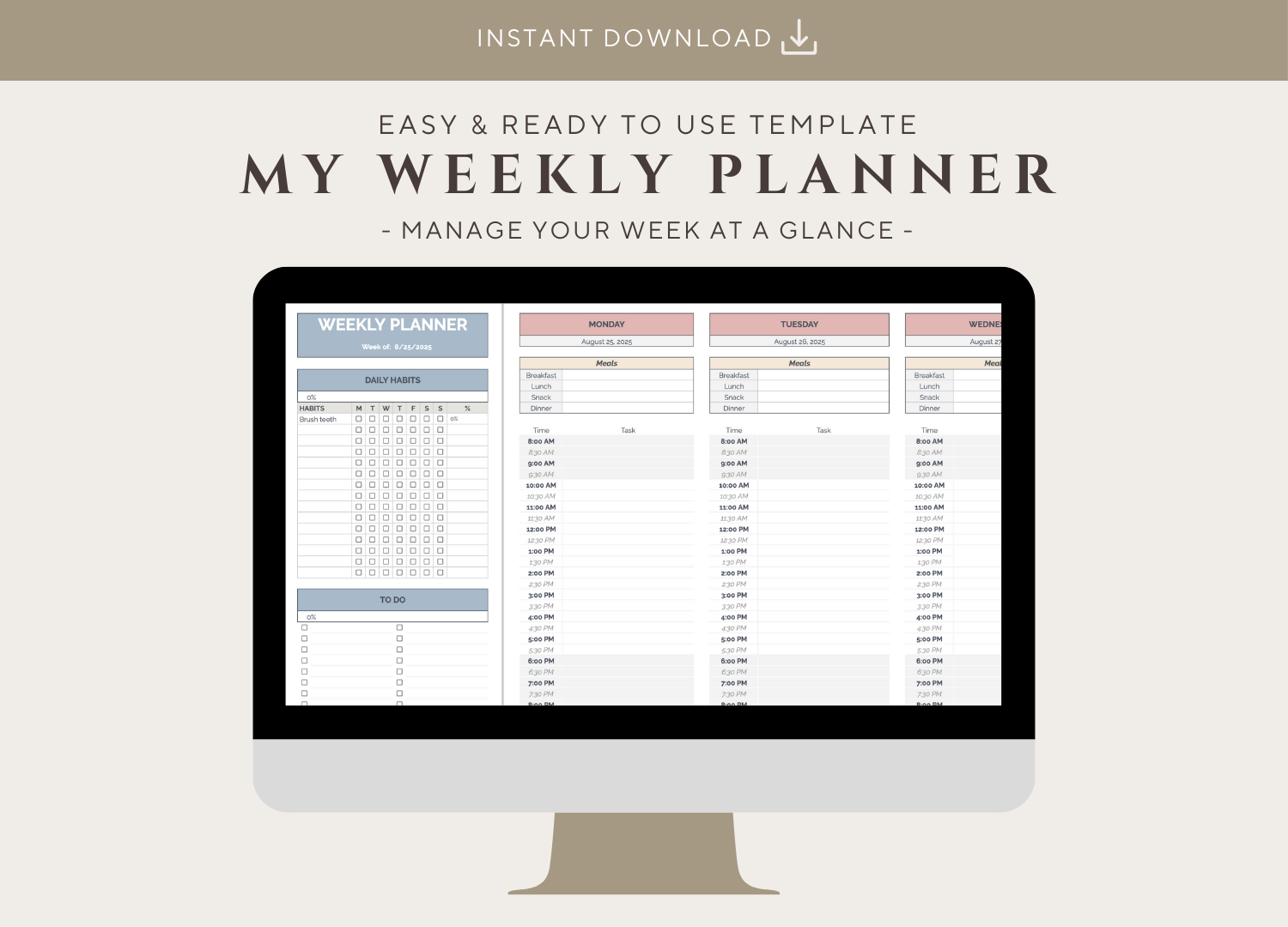 My Weekly Planner