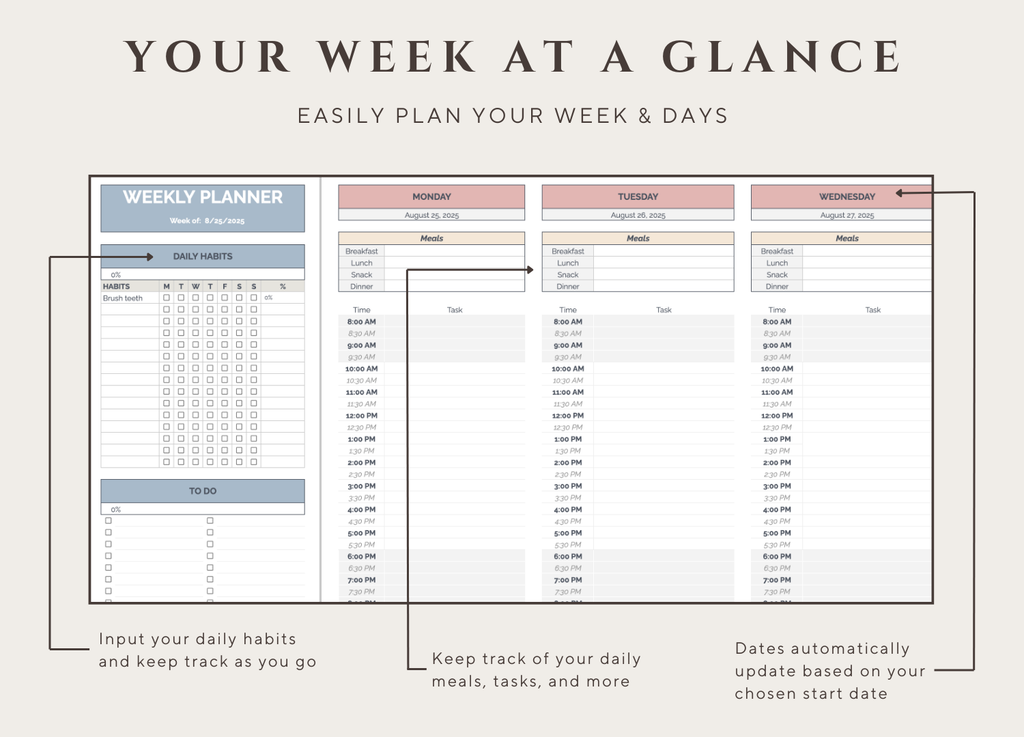 My Weekly Planner