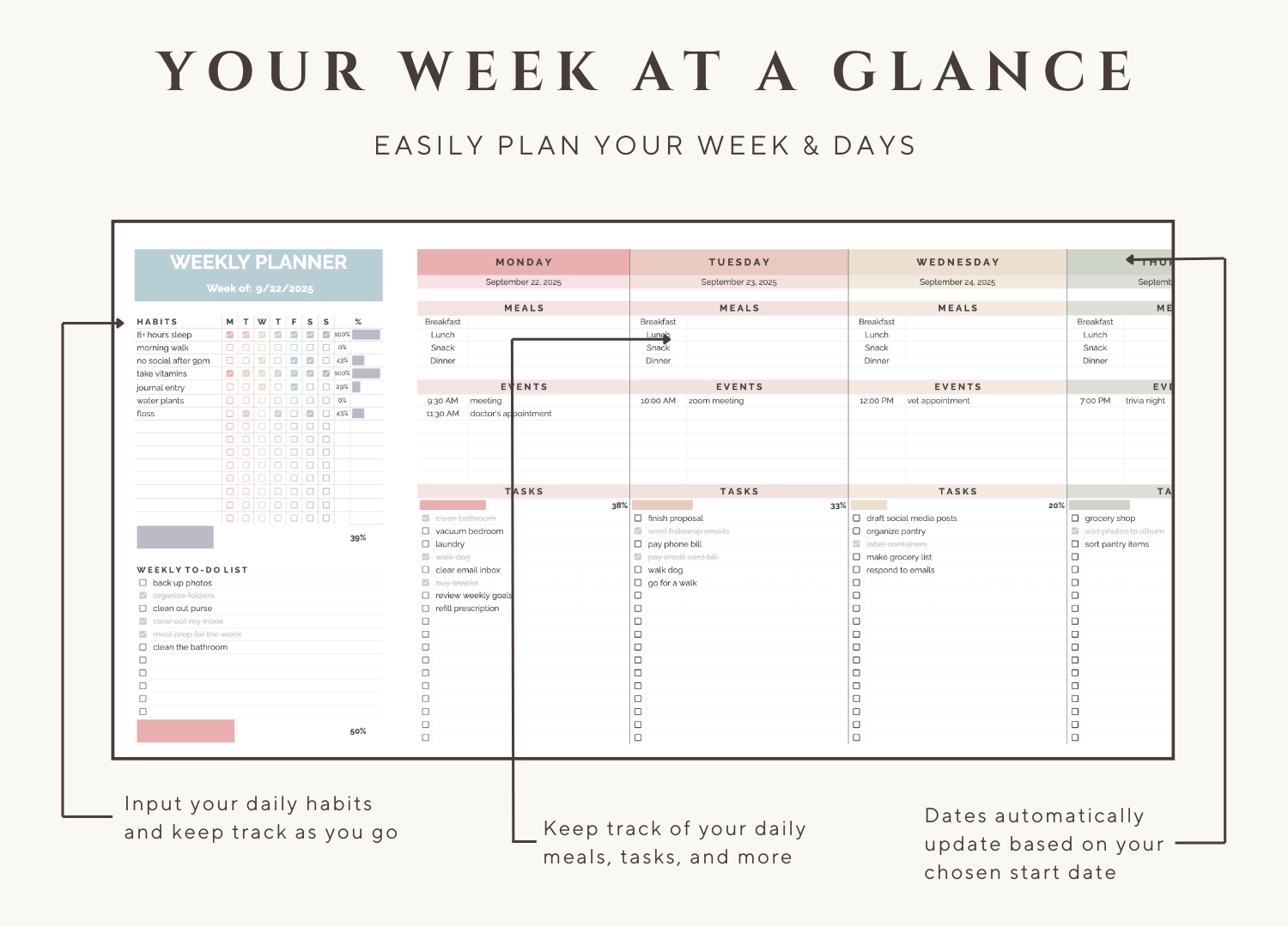 The Weekly Planner