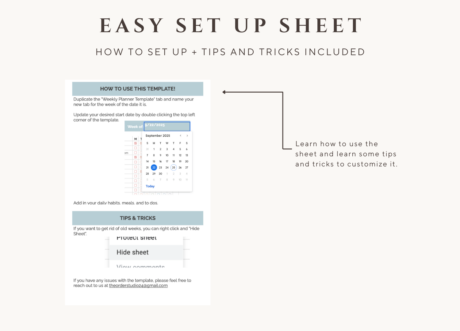 The Weekly Planner