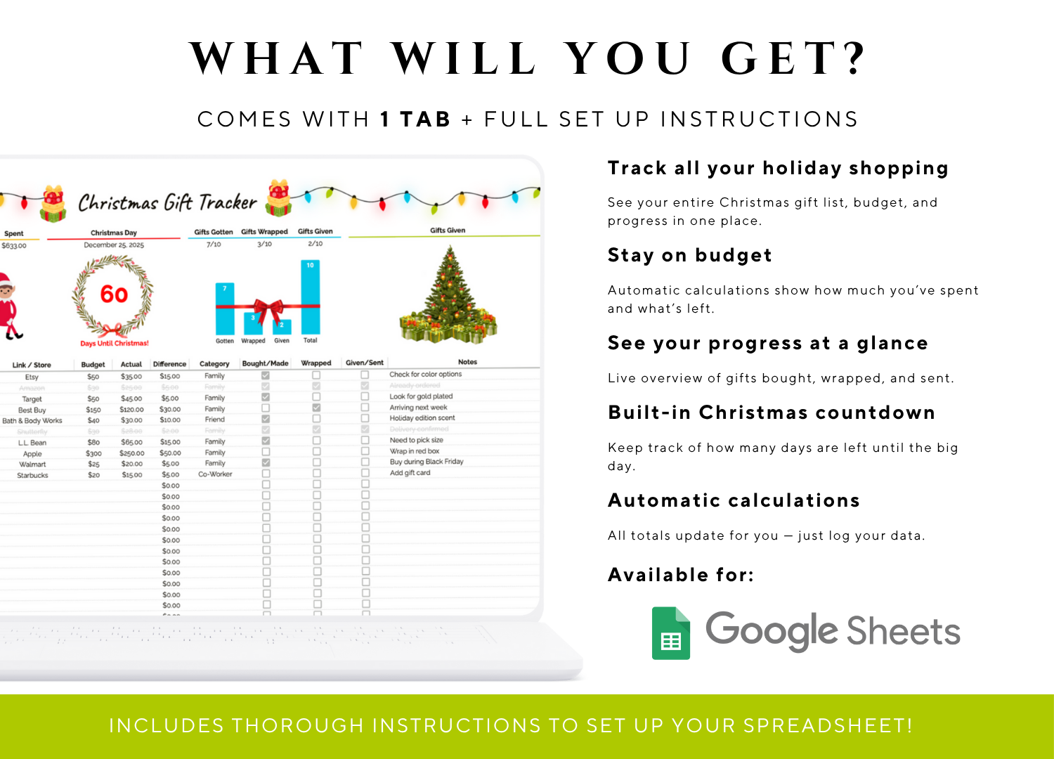 Christmas Gift Tracker