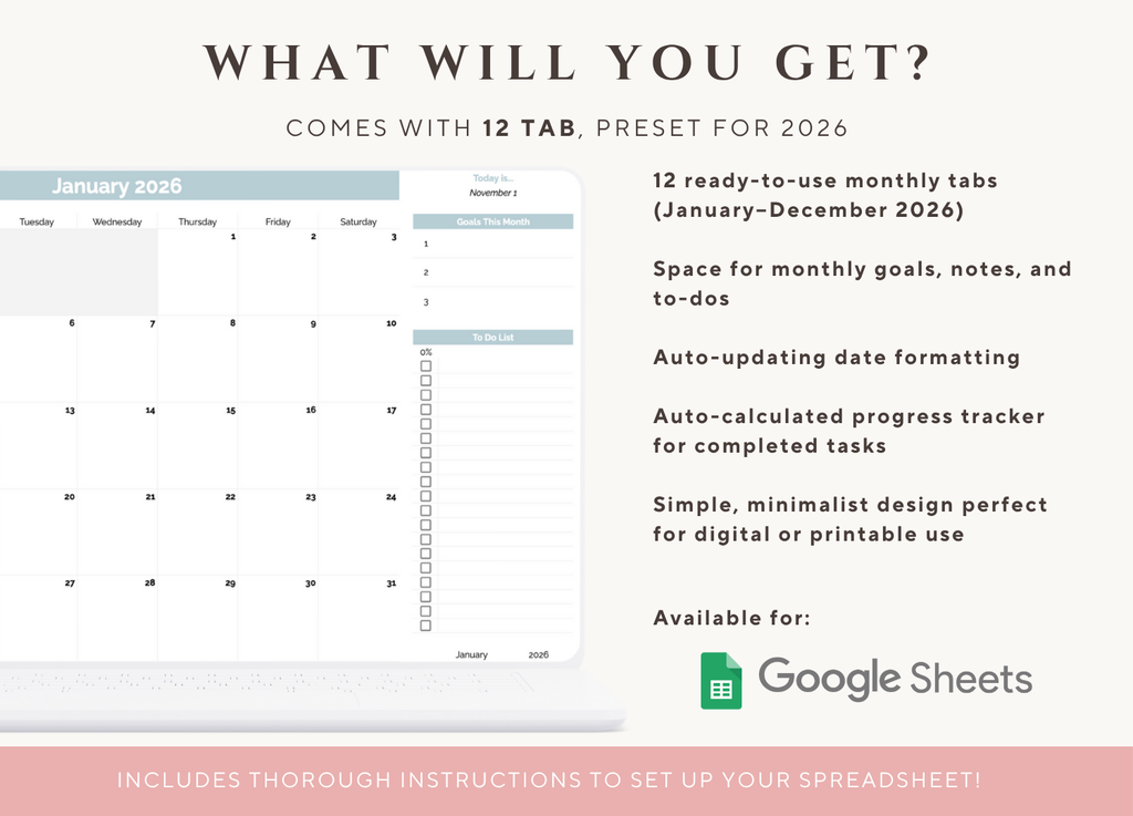 2026 Monthly Calendar