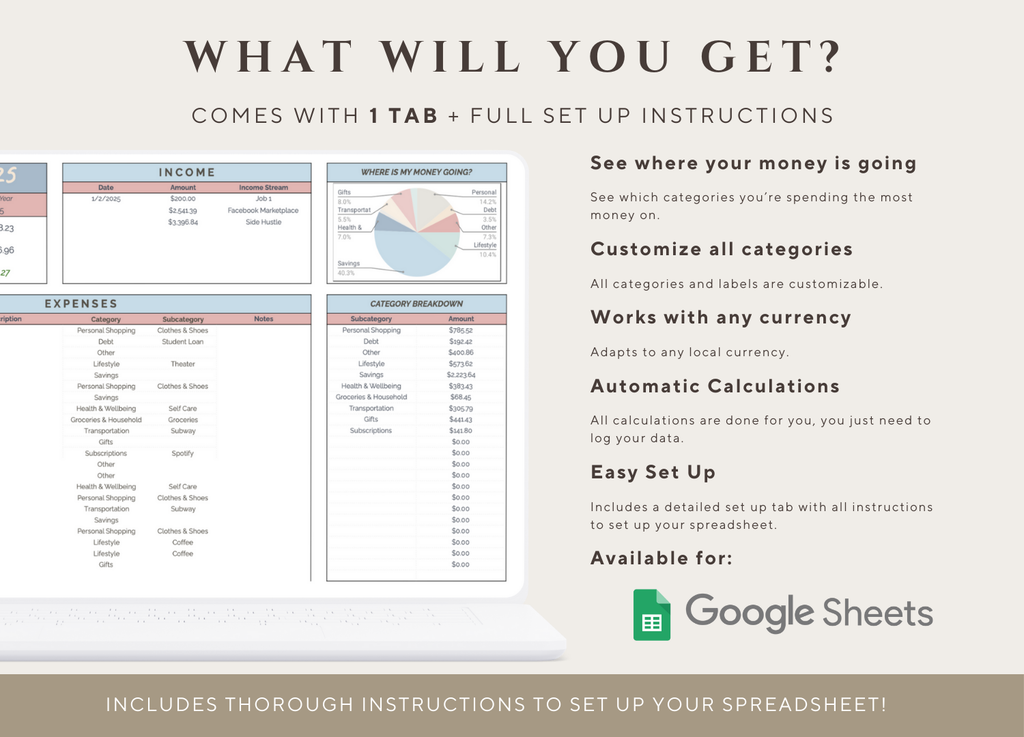 Monthly Budgeting Planner