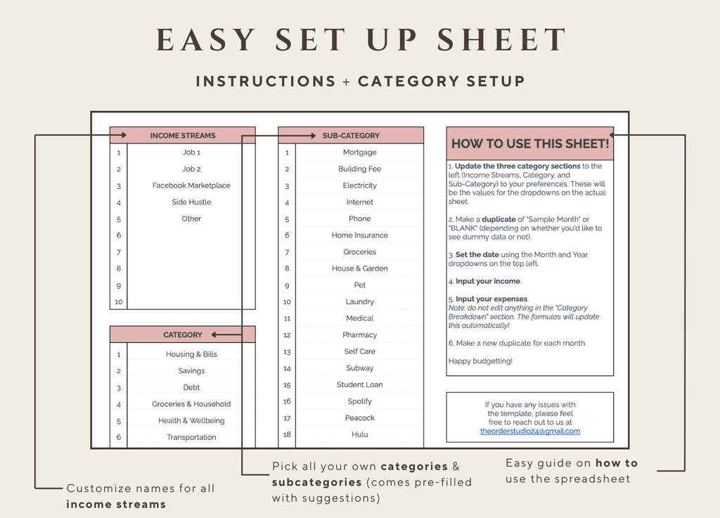 Monthly Budgeting Planner