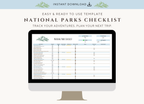 National Parks Checklist